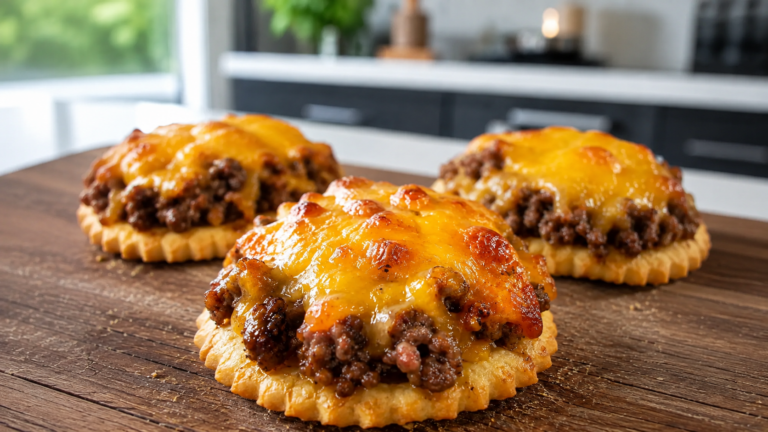 Tartellette Salate con Manzo e Cheddar Croccante